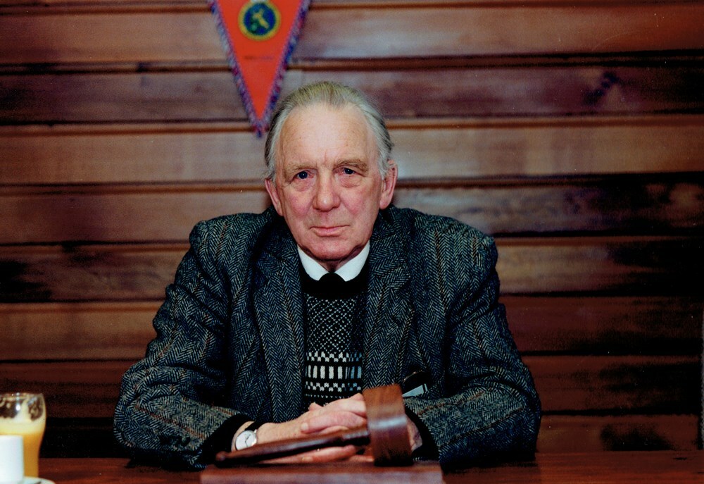 Jo van Marle in 1993, hij overleed in 1995.