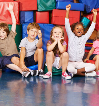 Zwolle Sport blije gym kinderen